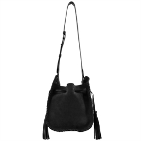 Isabel Marant Silao Suede Bucket Bag, Sort